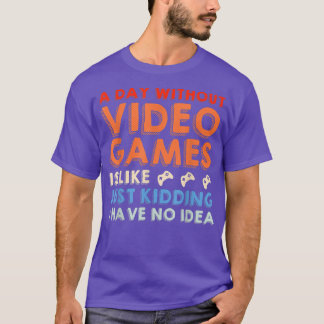 ビデオゲームの無おもしろい日ゲームの男性 Tシャツ