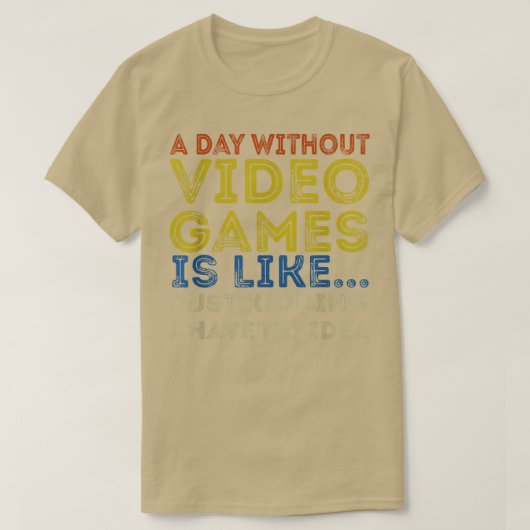 ビデオゲームの無おもしろい日ビデオゲーマー, Funn Tシャツ (デザイン正面)