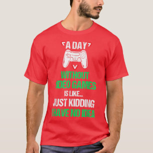 ビデオゲームの無おもしろい日Video Gamer Joke G Tシャツ