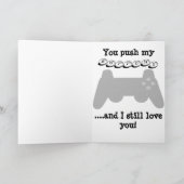 ビデオゲームの父の日カード カード (内部)