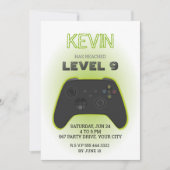 ビデオゲームの誕生日の招待,ゲーマー 招待状 (正面)