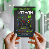 ビデオゲームの誕生日パーティー招待状 ゲーマー・パーティー 招待状
