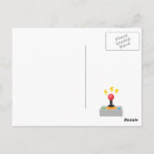 ビデオゲームの誕生日パーティー ポストカード (裏面)