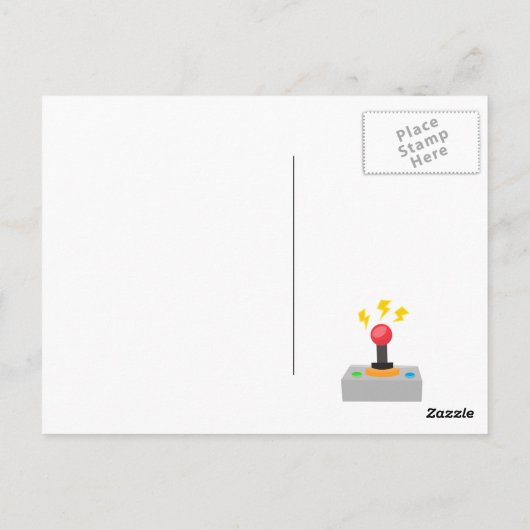 ビデオゲームの誕生日パーティー ポストカード (裏面)