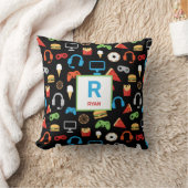 ビデオゲームの軽食のパーティーはパーソナライズなゲーマーをからかいます クッション (ブランケット)