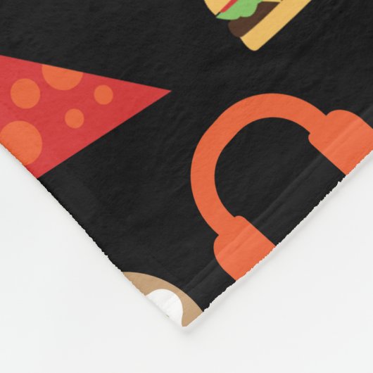 ビデオゲームの軽食のパーティーはパーソナライズなゲーマーをからかいます フリースブランケット (角)