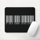 ビデオゲームの開発者のバーコード マウスパッド (マウス)