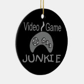 ビデオゲームの麻薬常習者 セラミックオーナメント (右)