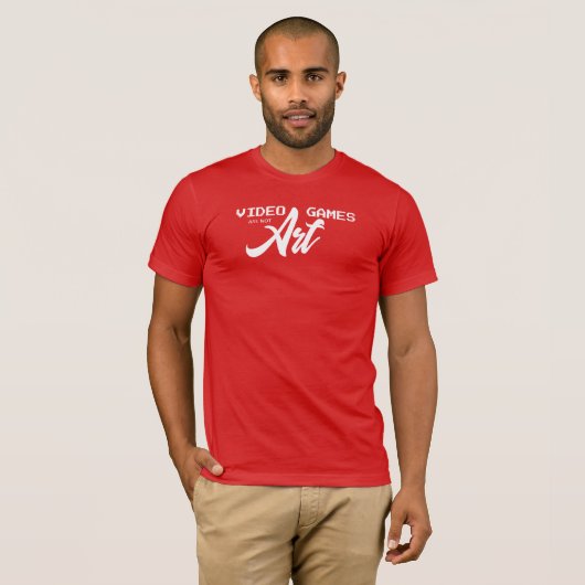 ビデオゲームはアートではない Tシャツ (正面フル)