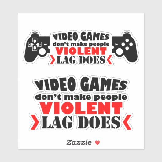ビデオゲームは人々に暴力的な遅れを作らない シール (シート)