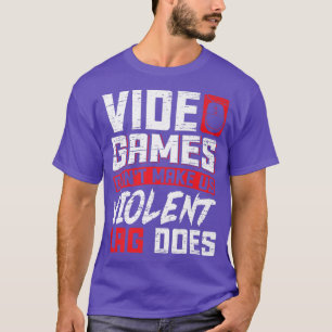 ビデオゲームは私たちを暴力的に作らないラグはゲーム Tシャツ