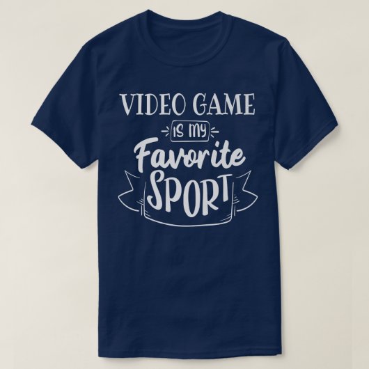 ビデオゲームは私のお気に入りのスポーツ Tシャツ (デザイン正面)