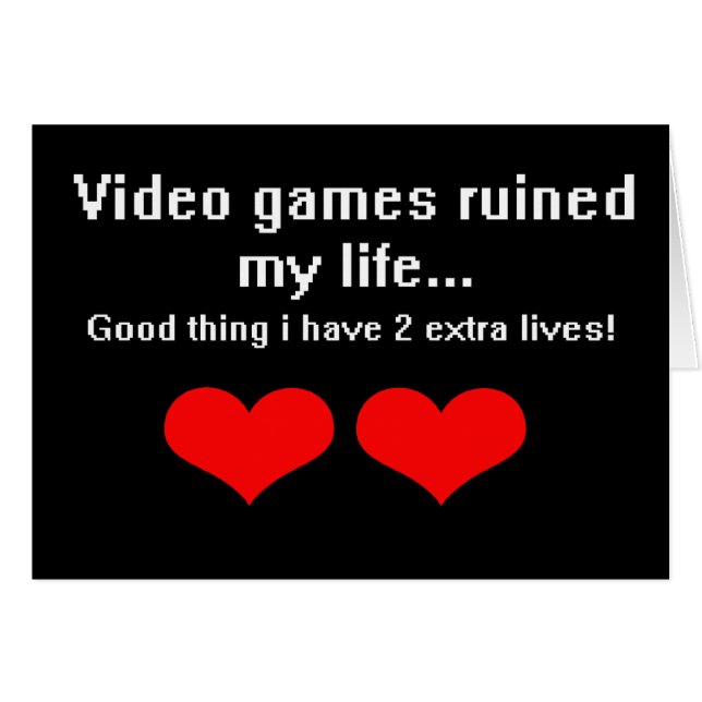 ビデオゲームは私の生命を…台無しにしました (正面横)