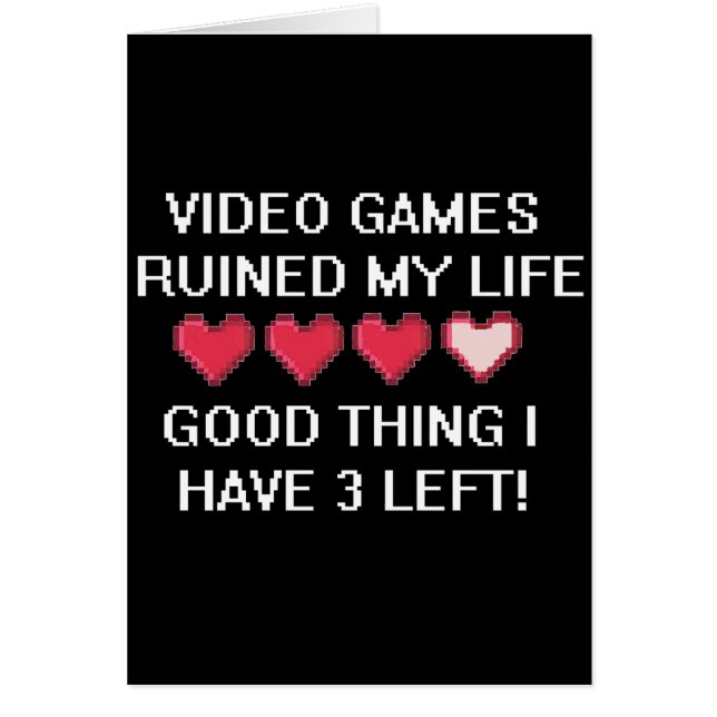 ビデオゲームは私の生活様式1を台無しにしました (正面)