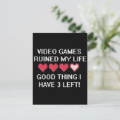 ビデオゲームは私の生活様式1を台無しにしました ポストカード (スタンド正面)