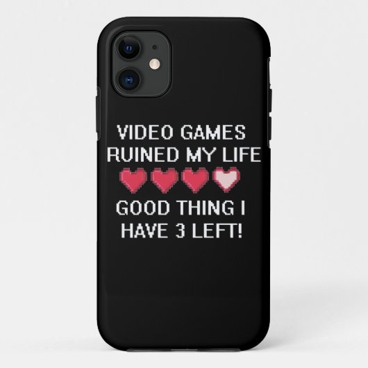 ビデオゲームは私の生活様式1を台無しにしました Case-Mate iPhoneケース (裏面)