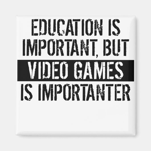 ビデオゲームは重要 マグネット (正面)
