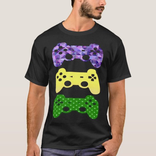 ビデオゲームまたはゲーム用のマルディグラスアパレル Tシャツ (正面)