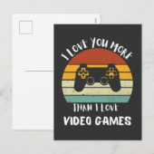 ビデオゲームよりも愛してる シーズンポストカード (正面/裏面)