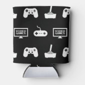 ビデオゲームをテーマにしたゲームデザインビデオゲームゲーマー 缶クーラー (正面)