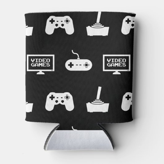 ビデオゲームをテーマにしたゲームデザインビデオゲームゲーマー 缶クーラー (正面)