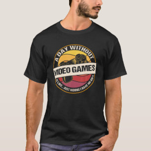 ビデオゲームを使わないおもしろい日のゲームヴィンテージ Tシャツ