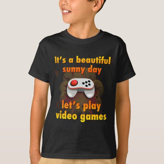 ビデオゲームを遊ぼう Tシャツ (正面)
