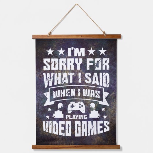 ビデオゲームウォールデコつるアのタペストリー 吊り下げ型タペストリー (正面)