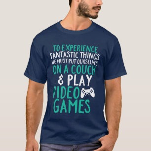 ビデオゲームギークおよびゲーマーのためのクールなおもしろTシャツ Tシャツ