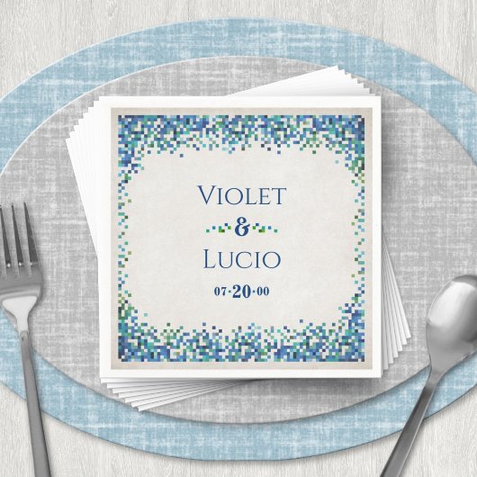 ビデオゲームギーク結婚の スタンダードカクテルナプキン