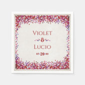 ビデオゲームギーク結婚の スタンダードカクテルナプキン (正面)