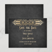 ビデオゲームギーク結婚ブラック セーブザデート (正面/裏面)