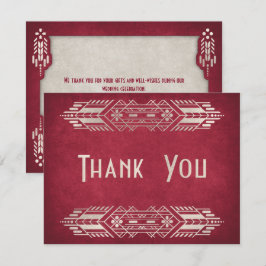 ビデオゲームギーク結婚レッド サンキューカード