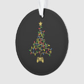 ビデオゲームクリスマスツリー照明クリスマスゲーム オーナメント (正面)