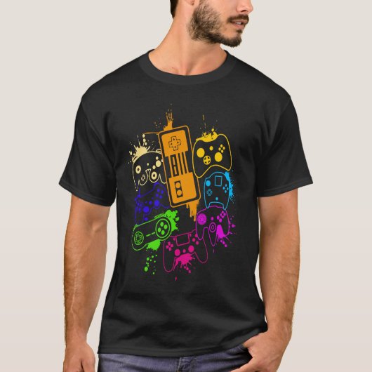 ビデオゲームクールゲーマー Tシャツ (正面)
