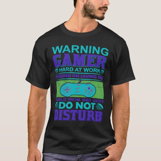 ビデオゲームゲーマーコンソールゲーミングファン Tシャツ (正面)