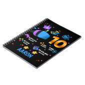 ビデオゲームゲーミングゲーマカラフルー10ダブルデジット ノートブック (左側)