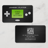 ビデオゲームコンソールのハンドヘルドフェイクルック 名刺 (正面/裏面)