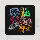 ビデオゲームコンソールコントローラレトロ80の90のアーク スクエア名刺 (正面)