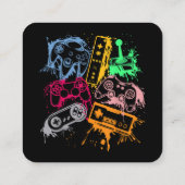 ビデオゲームコンソールコントローラレトロ80の90のアーク スクエア名刺 (裏面)