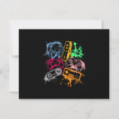 ビデオゲームコンソールコントローラレトロ80の90のアーク 出欠カード (裏面)