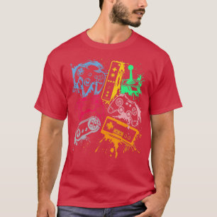 ビデオゲームコンソールコントローラレトロ80の90のアーク Tシャツ