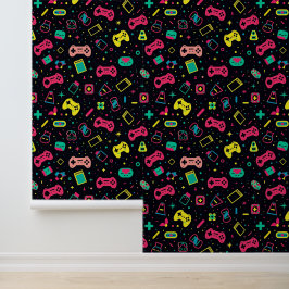 ビデオゲームコントローラとおもちゃのパターン 壁紙