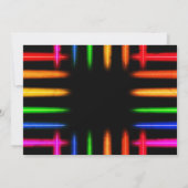 ビデオゲームコントローラのネオンゲームフォト誕生日 サンキューカード (裏面)