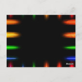 ビデオゲームコントローラのネオンゲーム誕生日カード ポストカード (裏面)