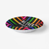 ビデオゲームコントローラのネオンゲーム誕生日パーティー ペーパーボウル (傾斜あり)