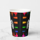 ビデオゲームコントローラのネオンゲーム誕生日パーティー 紙コップ (右)