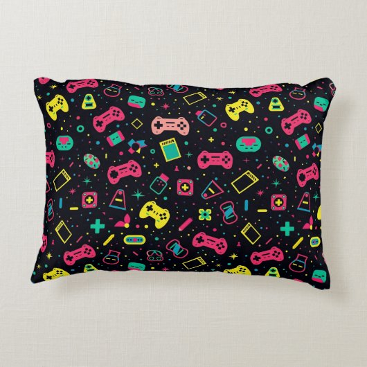ビデオゲームコントローラのパターン アクセントクッション (裏面)