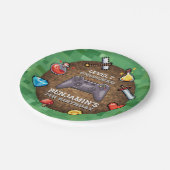 ビデオゲームコントローラのレベルアップ誕生日 ペーパープレート (アングル)