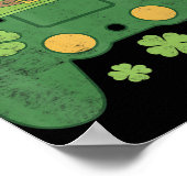 ビデオゲームコントローラアイリッシュゲーマーボーイズ幸せなSt Pa ポスター (角)